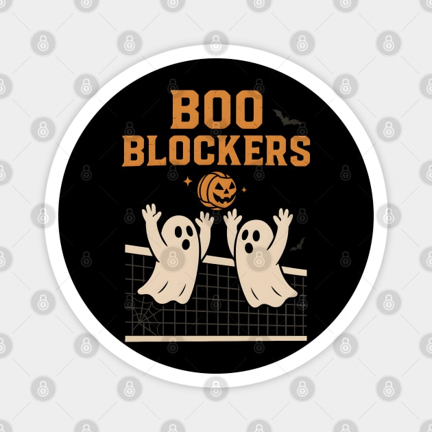 Boo Blockers Volleyball Ghosts Halloween Graphic Magnet by MakerMind8.2